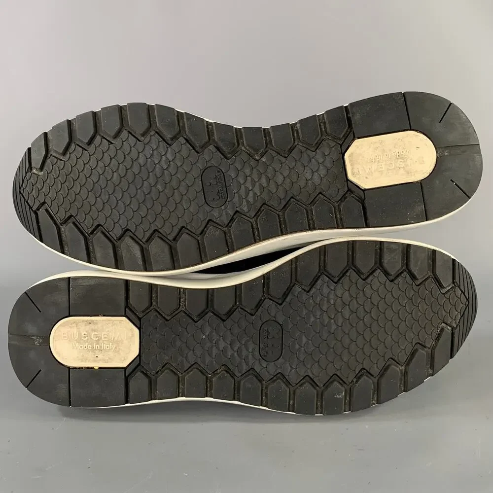 BUSCEMI Size 11 Black Knit Lace Up Lace Up Shoes